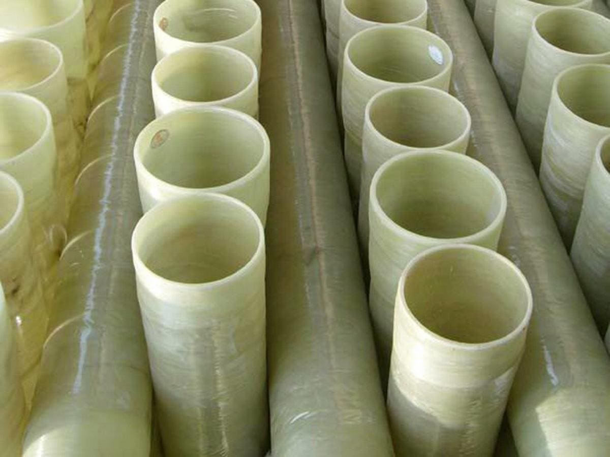Glass fibre reinforced polymer pipe GFRP GRP at the best price. The best alternative to PVC pipes